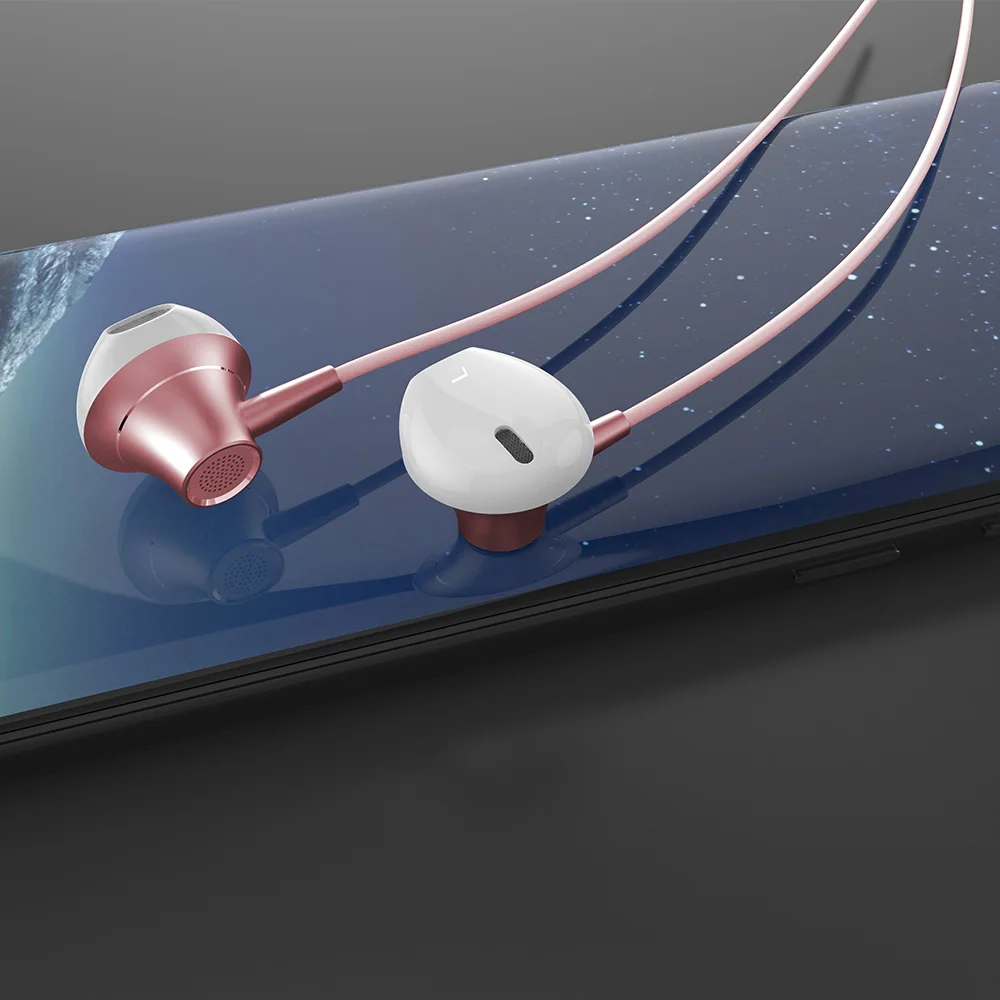 2019 новые металлические наушники в ухо стерео телефон Универсальный сабвуфер с