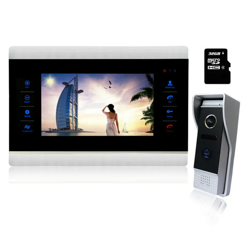 

Homefong10"Video Door Phone home Intercom with sd card high resolution front door monitor System Inter-conversation Doorbell
