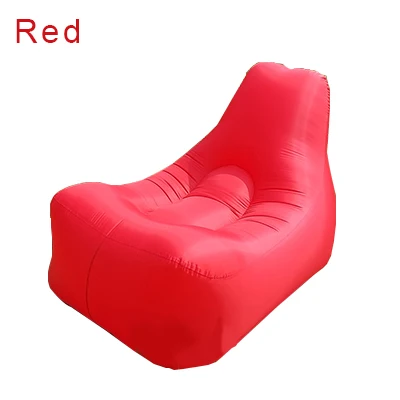 Светильник спальный мешок водонепроницаемый надувной мешок ленивый диван кемпинг спальный мешок s надувная кровать для взрослых пляжное кресло для отдыха быстрое складывание - Цвет: Red