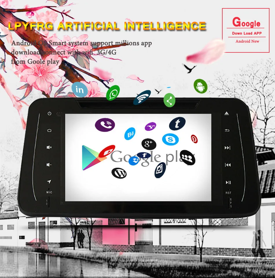 Clearance In Dash 1024*600 4G RAM Android 9.0 Car DVD For NISSAN Kicks 2014- /Micra 2017- 64G ROM Radio GPS Multimedia Player Head Unit 4