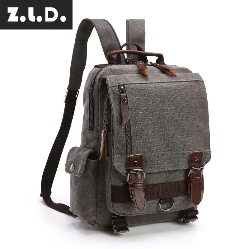 Z.L.D. Модный мужской повседневный брендовый рюкзак Холщовый Рюкзак OL для мужчин и