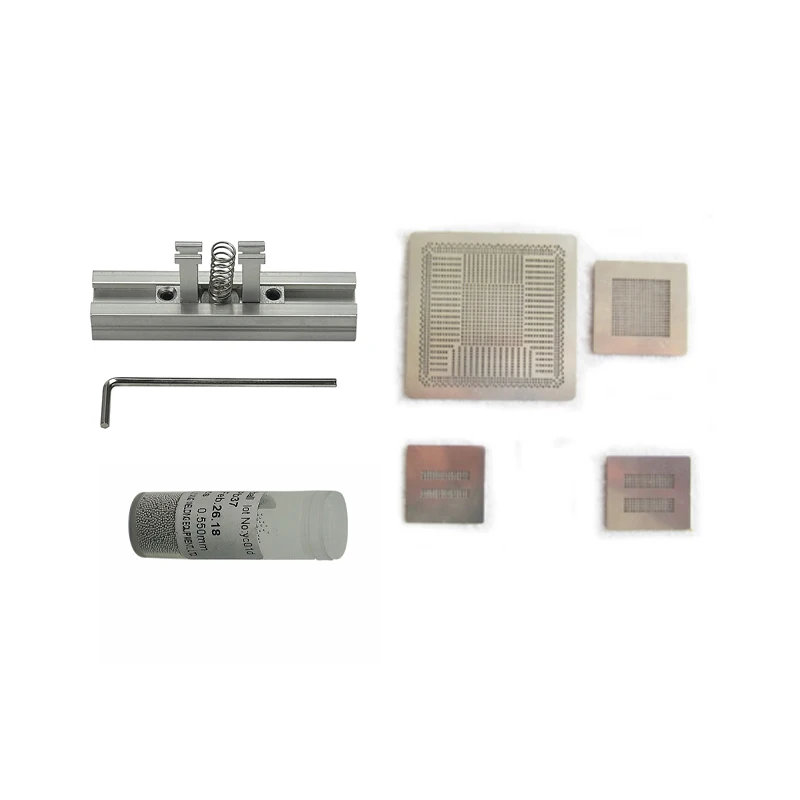 4pcs Directly Heated PS4 stencils and heating bga reballing station  1pc 25k solder ball for  repair tools