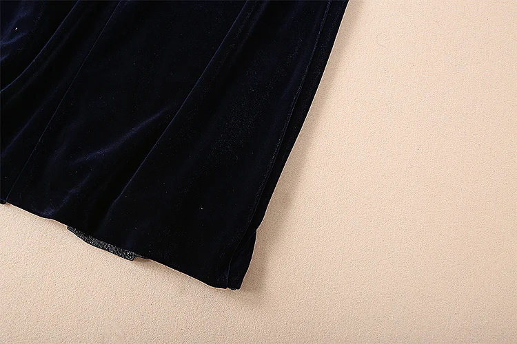 XF 1123-10 Q 2019 Весна Ретро модной Для женщин OL комплект v-образным вырезом лук с пышными рукавами топ + бархатные половина юбка комплект из 2