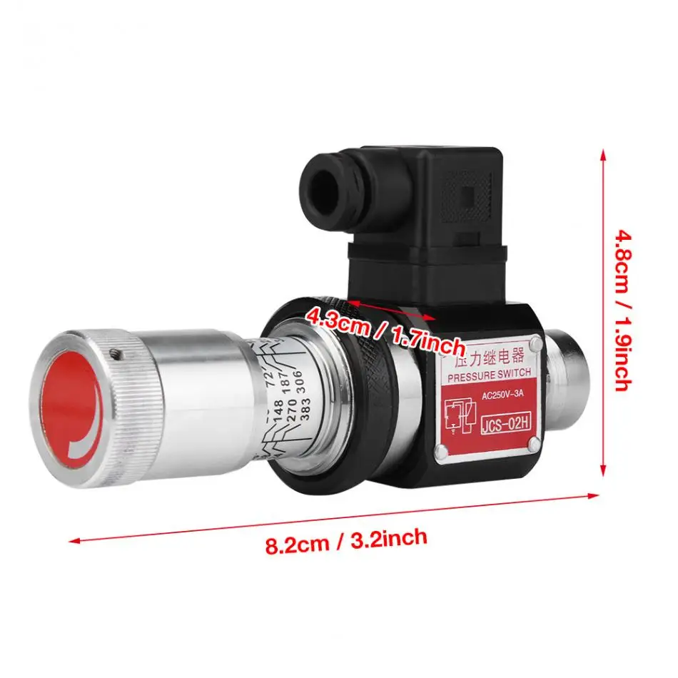 JCS-02H реле гидравлического давления 5-35Mpa 50-350 кг/см² тип горячей трубки реле давления переключатель клапан PT1/4 резьбовое соединение