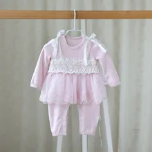 Newborn Baby Rompers Autumn Style Baby Girls Clothes Lace Infant Jumpsuits Ropa Bebes Baby Girl Brand