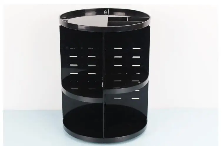 

Fashion 360-degree Rotating Makeup Organizer Box Jewelry Makeup Cosmetic Storage Box