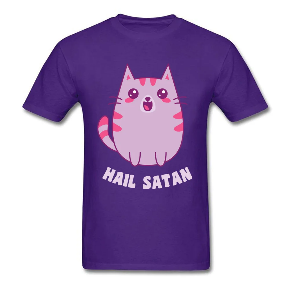 Kawaii Satanic Cat, розовые футболки с принтом котенка, мужские футболки высокого качества с рисунком из мультфильма в стиле 90, повседневные футболки, Студенческая футболка на Рождество