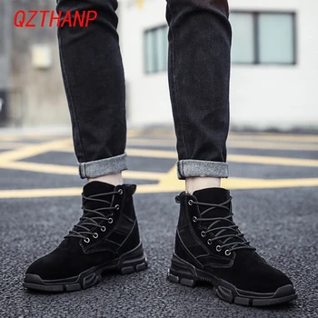 

Fashion Fall Boots Men Sapato Tenis Masculino Adulto Krasovki Casual Sneakers Erkek Bot High-top Men's Shoes Zapatos De Hombre