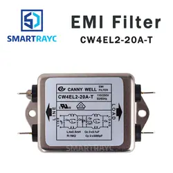 Smatrayc Мощность фильтр EMI CW4L2-10A-T/CW4L2-20A-T Однофазный AC 115 V/250 V 20A 50/60 HZ Бесплатная доставка
