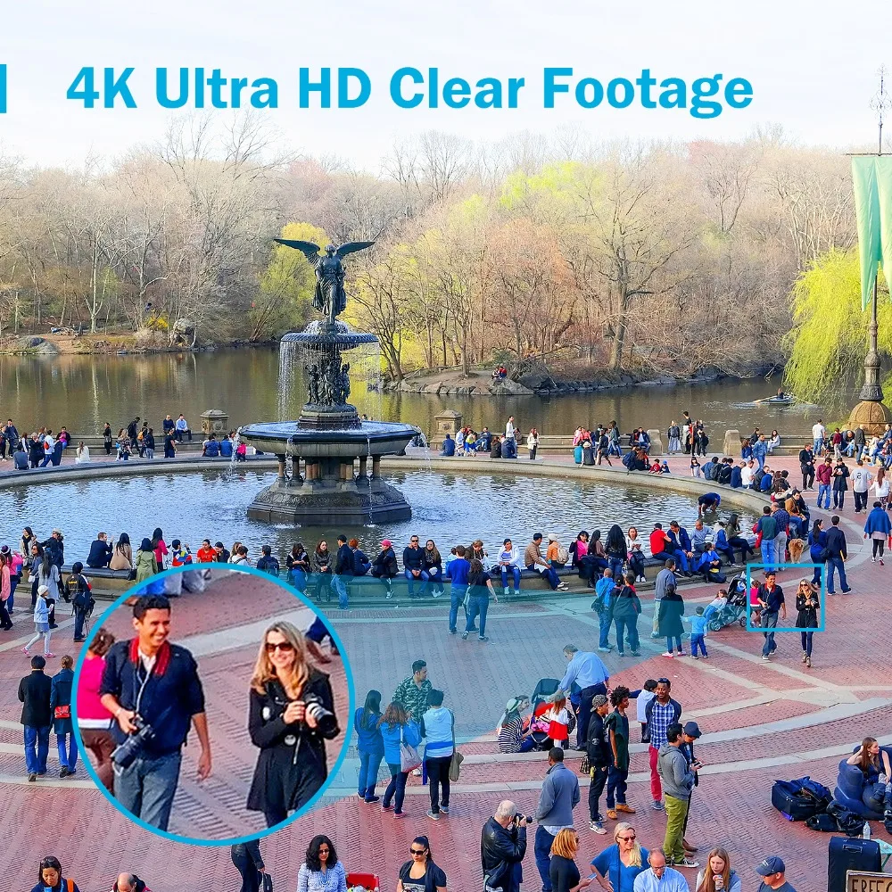 ANNKE 8CH 4K Ultra HD POE сетевая видео система безопасности 8MP H.265+ NVR с 8 шт 8MP 30m EXIR ночное видение уличная IP камера
