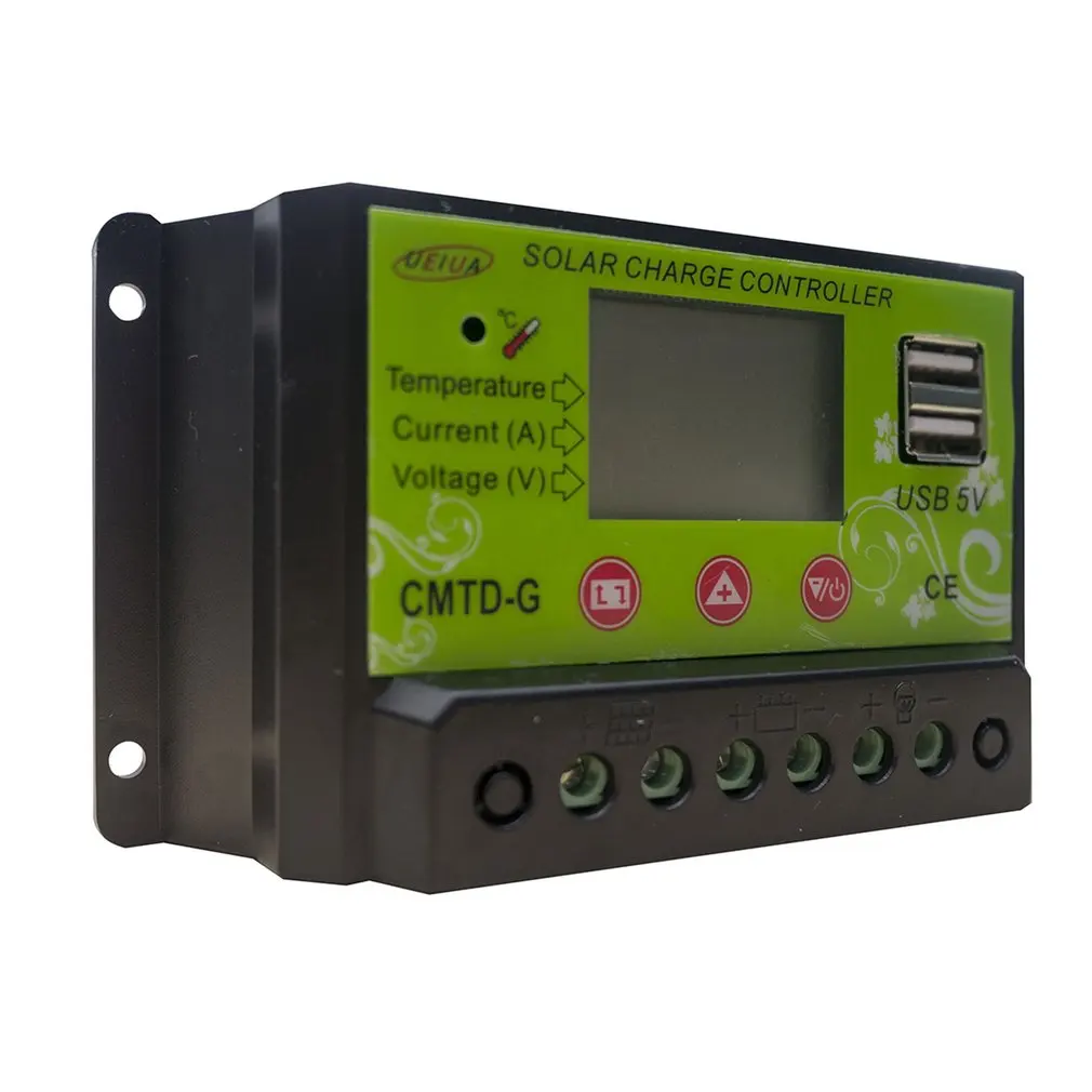 Прочный точкой мощности Солнечный Контроллер заряда 12 V 24 с интеллектуальной