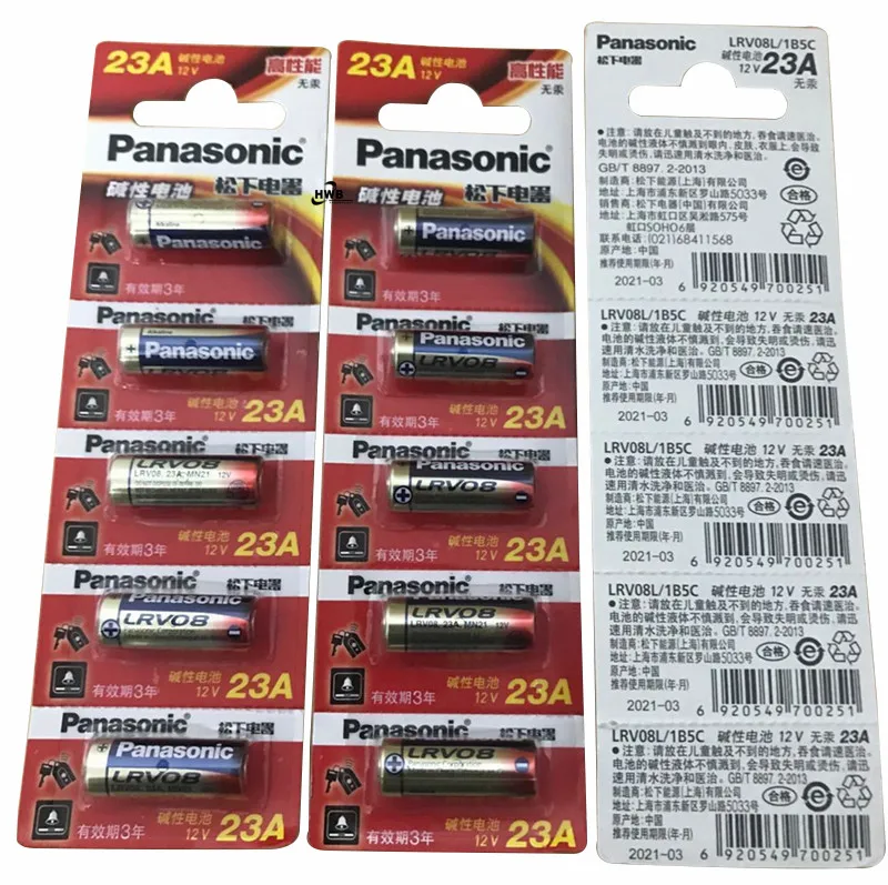 

15pcs/lot New 12V Panasonic A23 23A Ultra Alkaline battery/alarm batteries Free Shipping