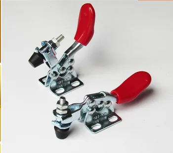 

27Kg Short Bar Flanged Base Horizontal Toggle Clamps (4 Pieces) SODIAL