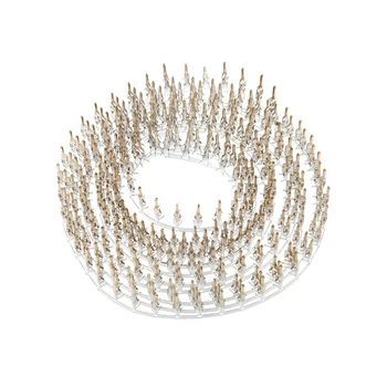 

300 Pcs Half gilded 4.2mm 5559 Computer Connector Terminals Male Needle Pin High Foot #W0822S#