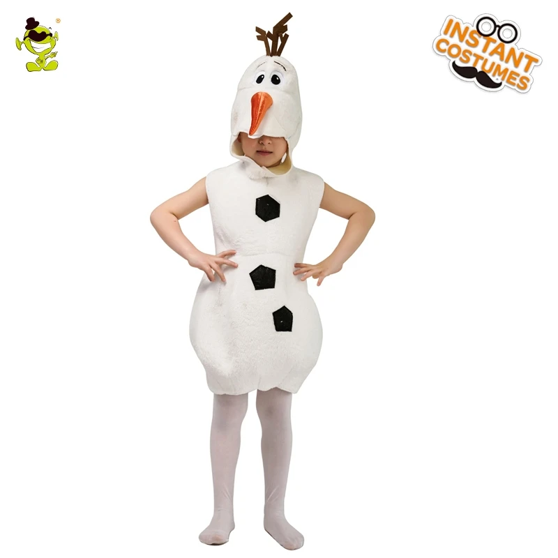 Children White Olaf Costume Role Play Cute Cartoon Animal Kids Olaf Costumes for Animals for Carnival&Children's Days