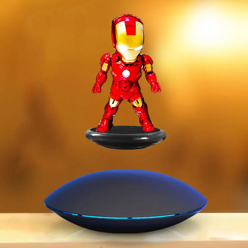 

Cool Magnetic Rotating Floating Iron Man Tony Stark MK4 MK2 Base With LED Light Action Figure Funny Toy Decoration Collect Gift