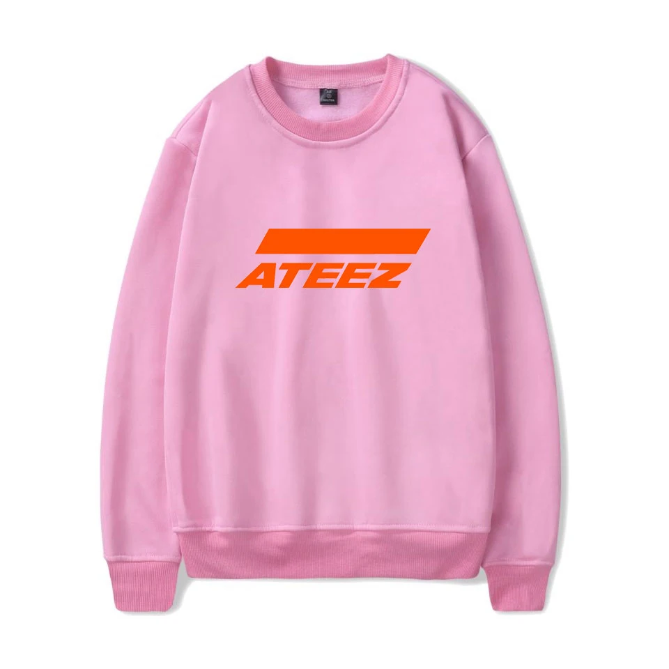 LUCKYFRIDAY текущий Новый ATEEZ женская повседневная одежда хип хоп толстовки с длинными