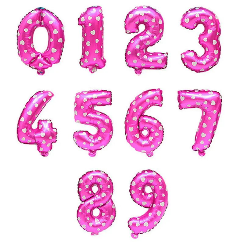 32 дюймов Большой Фольга на день рождения воздушные шары воздушные гелиевые шара с цифрой цифры Happy День рождения украшения для детей/воздушные шары на день рождения балон