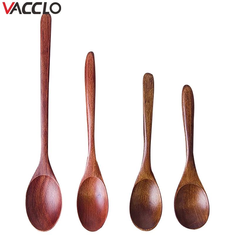 

Vacclo Japanese Kitchen Wooden Spoon Cooking Utensil Tool Soup Teaspoon Catering Multifunction Kitchen Supplies Coffee Scoop