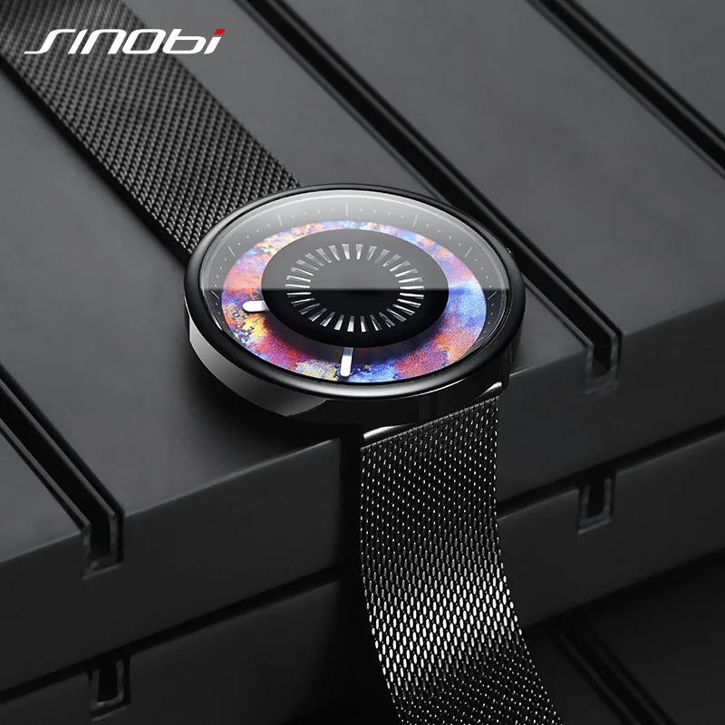 SINOBI новый оригинальный творческий дизайн спортивные кварцевые часы для мужчин