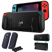 Nintend Switch Case Guard Protective Cover TPU Shell Docking Handle Grip w/ Game Card Slot For Nintendos Switch NS Controller eastvita portable game bags game storage case protective handle carry case cover zipper protective shell for nintend switch