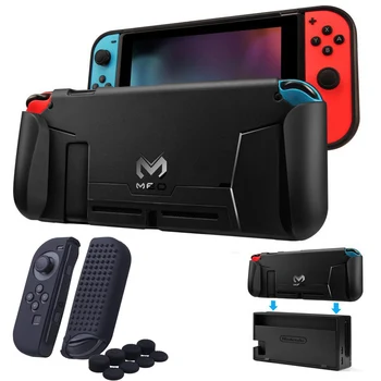 

Nintend Switch Case Guard Protective Cover TPU Shell Docking Handle Grip w/ Game Card Slot For Nintendos Switch NS Controller