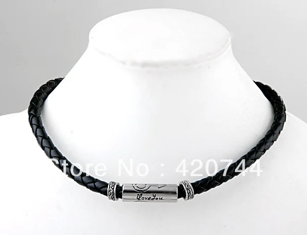 Mens Black Choker Necklace Flash Sales 