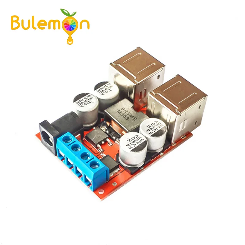 

DC-DC Vehicle Charging Board 8V-35V 5V 8A Power Supply Depressurization Module 4 port USB Output mobile Charger Car