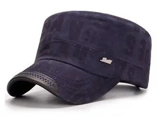 XEONGKVI новые вымытые военные шапки с буквенным принтом весна осень бренд Snapback хлопковые шапки для женщин и мужчин Casquette армейская Кепка 57-60 см - Цвет: navy blue