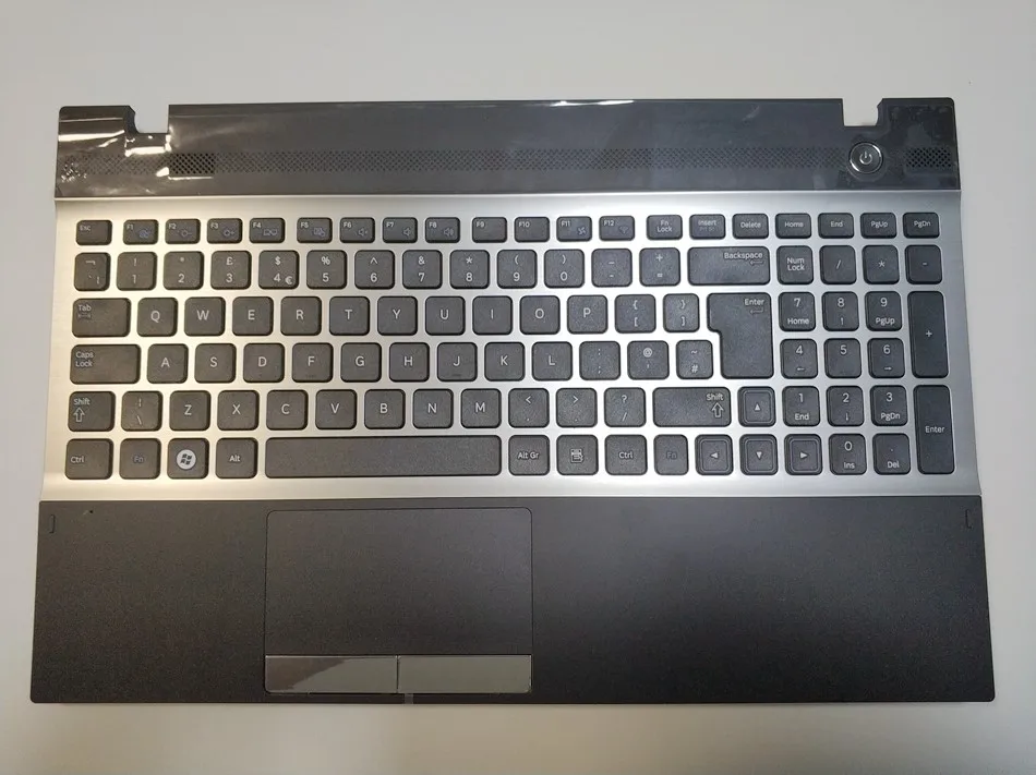 

UK Laptop Keyboard For Samsung 300v Np300v5a Palmrest With Touchpad Keyboard Ba75-03318A UK Layout