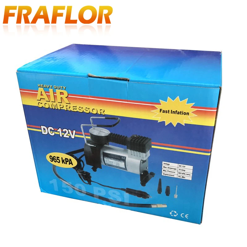 

Portable 12V 150PSI Car Tire Inflator Pump Auto Car Pump Air Compressor Car Motor Tyre Air Inflator Motorcycle Inflatable Pump
