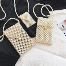 Новые брендовые ботинки ручной работы; жемчужные сумочки Lady beaded сумка Для женщин вечерние Винтаж сумки Ins маленькая сумка с клапаном мини сумка через плечо