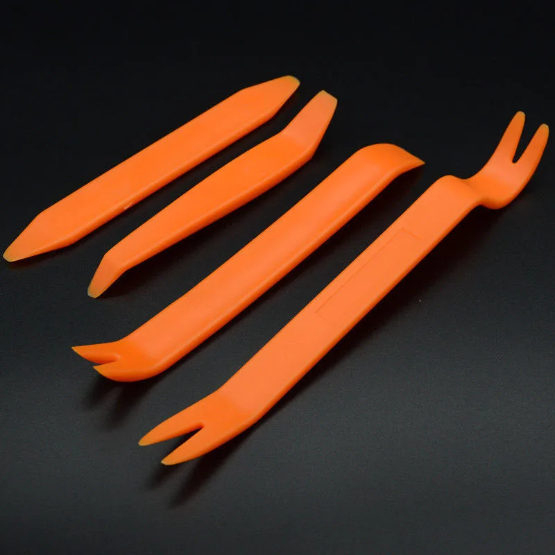 1SET/4pcs Car Removal Pry Open Tool Kit For Light Radio Audio Door Trim Panel Clip Plastic