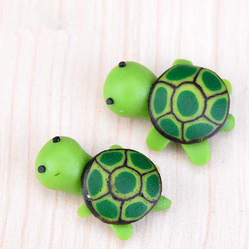 

2cm Cartoon tortoise Moss micro landscape Animals Miniature Figurines Toys Cute Lovely Sea turtle Kids Action Figure PY128