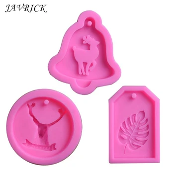 

Deer Leaf Pendant Keychain Soap Mold Resin Casing Craft Jewelry Making Tools