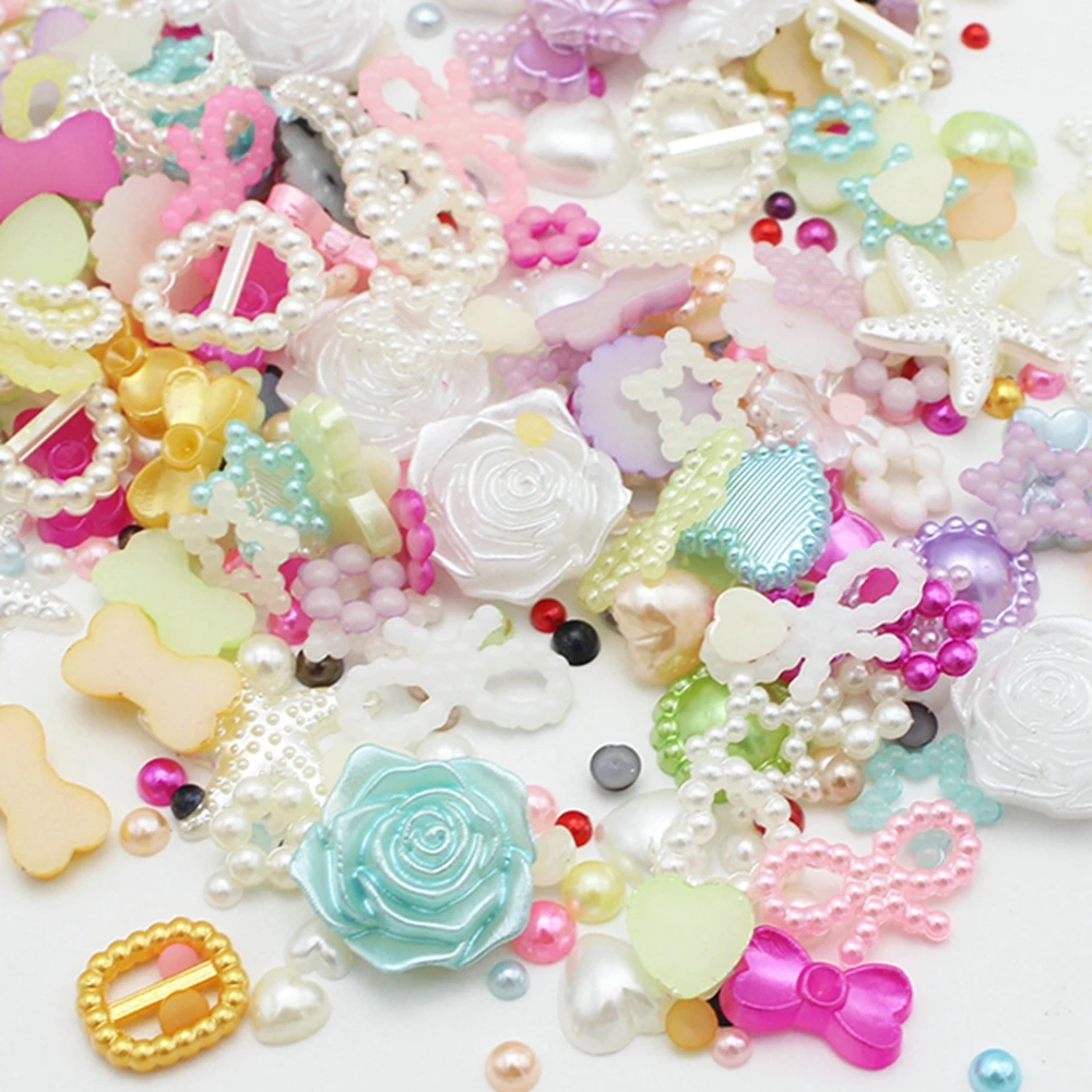Lucia-crafts-20g-lot-2-14mm-Random-Mixed-Styles-Pearls-Flatback-Scrapbook-Beads-DIY-Nail-Garment (2)