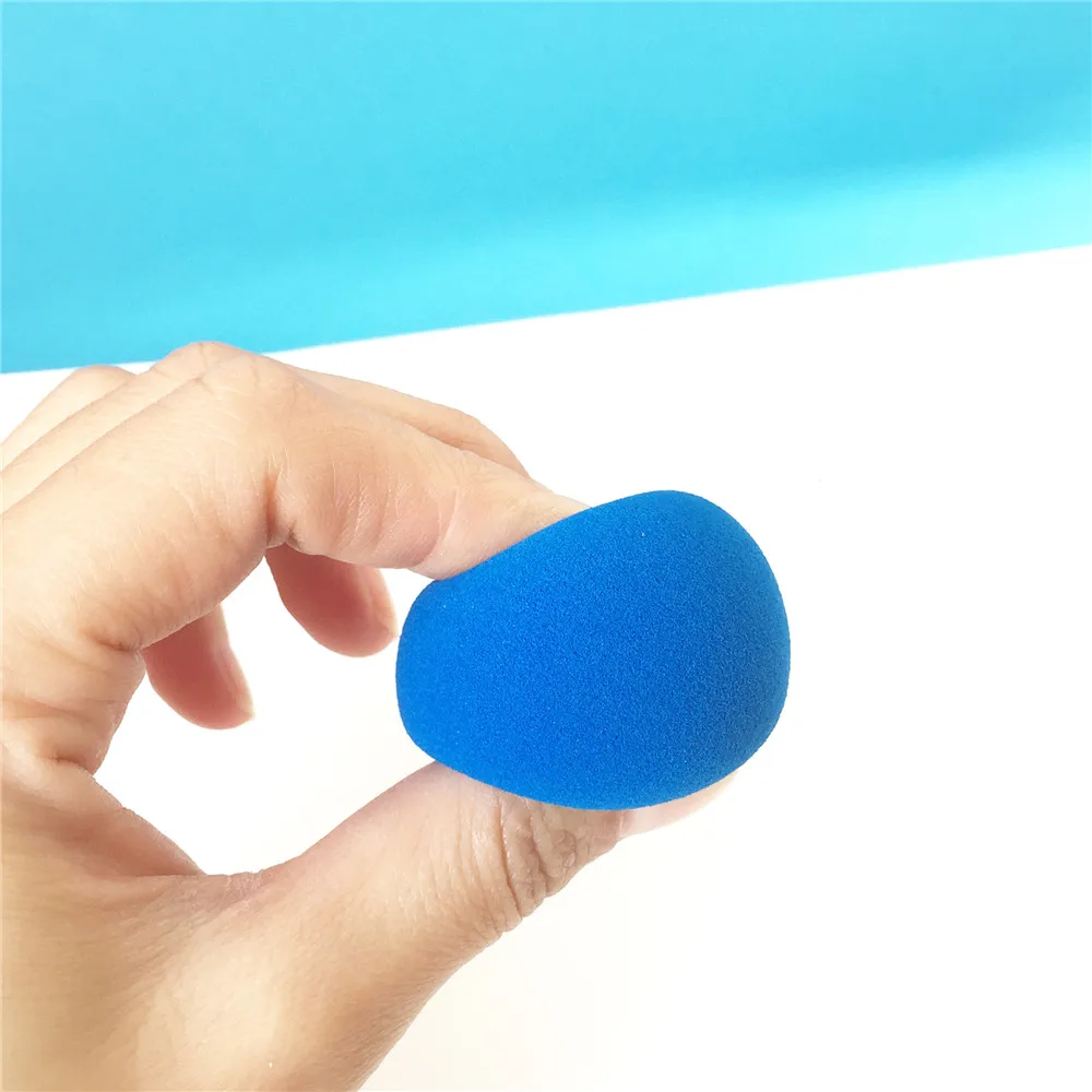 New Sapphire Blue Makeup Sponge Blender - Very Soft & Safe Material Makeup Applicator for Liquid Cream Foundation 5