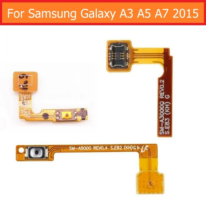 

100% Original switch on off Power Volume button Flex cable For Samsung Galaxy A3 A5 A7 2015 Version conductive flex Replacement