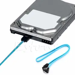 Новый SATA 3,0 III SATA3 SATAiii высокое Скорость 6 ГБ/сек. кабель для передачи данных угол шнур синий 18,5 дюйма Лидер продаж