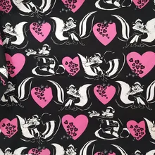 Красивая ткань с лисами хлопок ткань лиса кошка и ткань с принтом сердечек шитье дома лоскутное материал Diy одежда для малышей