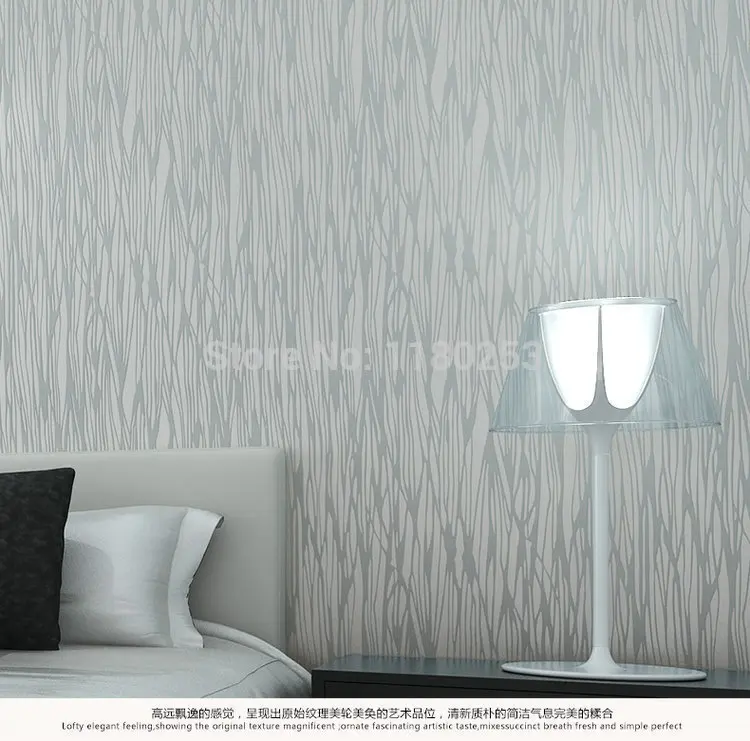 

decoration silver embossed striped Wallpaper Roll Non Woven Wall Paper decor for Living room papel de parede 3d 53*1000cm