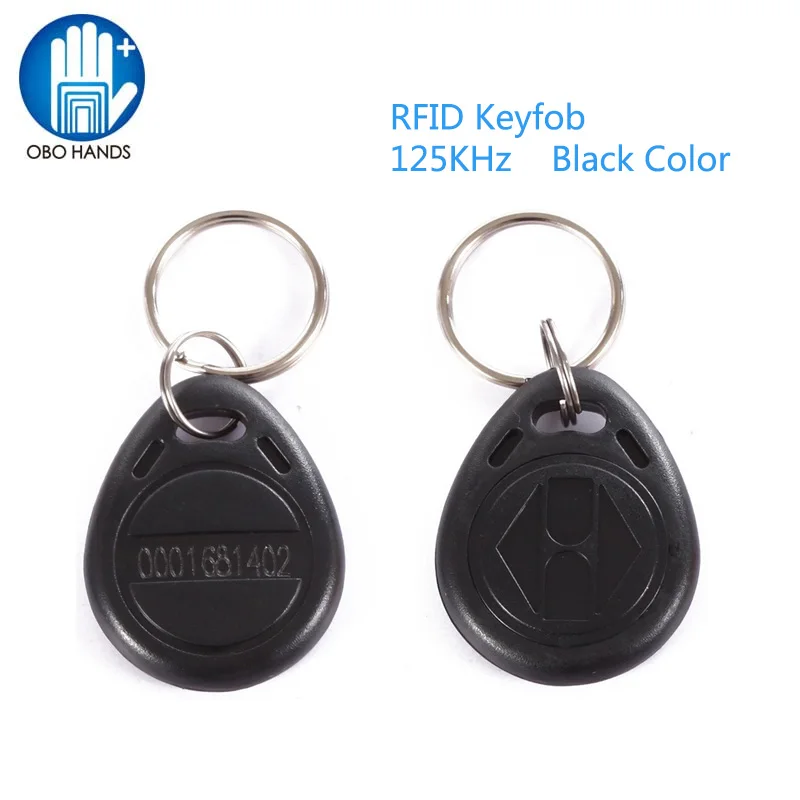OBO HANDS EM4100 EM4102 125KHz RFID EM-ID Card Tag Token Key Chain Keyfob Read Only Color Black pack of 10 OBO HANDS EM4100 EM4102 125KHz RFID EM-ID Card Tag Token Key Chain Keyfob Read Only Color Black pack of 10