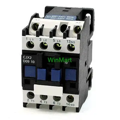 660V 20A 50Hz 3 фазы 220-230V мотор катушки 1NO контактор переменного тока CJX2-0910 |