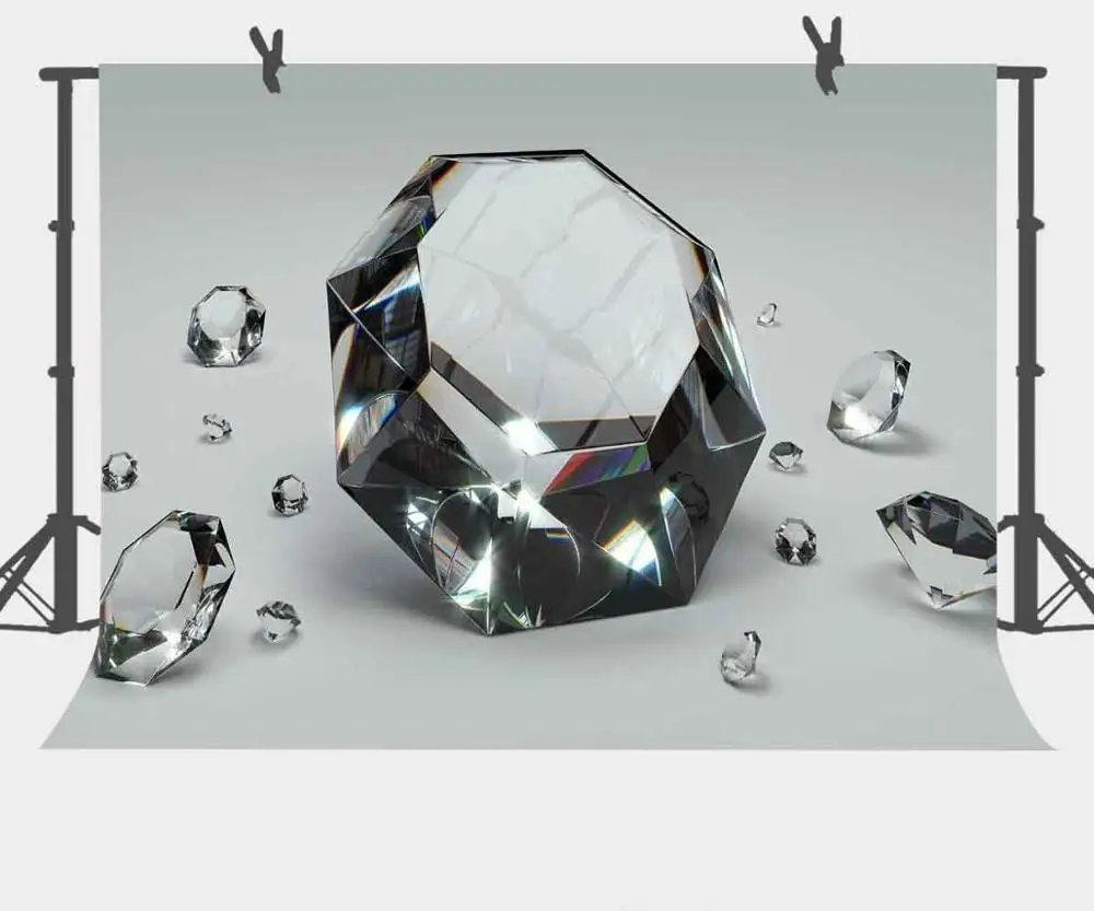 

MTMETY Shiny Big Diamond Photography Background 7x5ft Vinyl Backdrop for Princess Queen's Birthday party Decoration Props