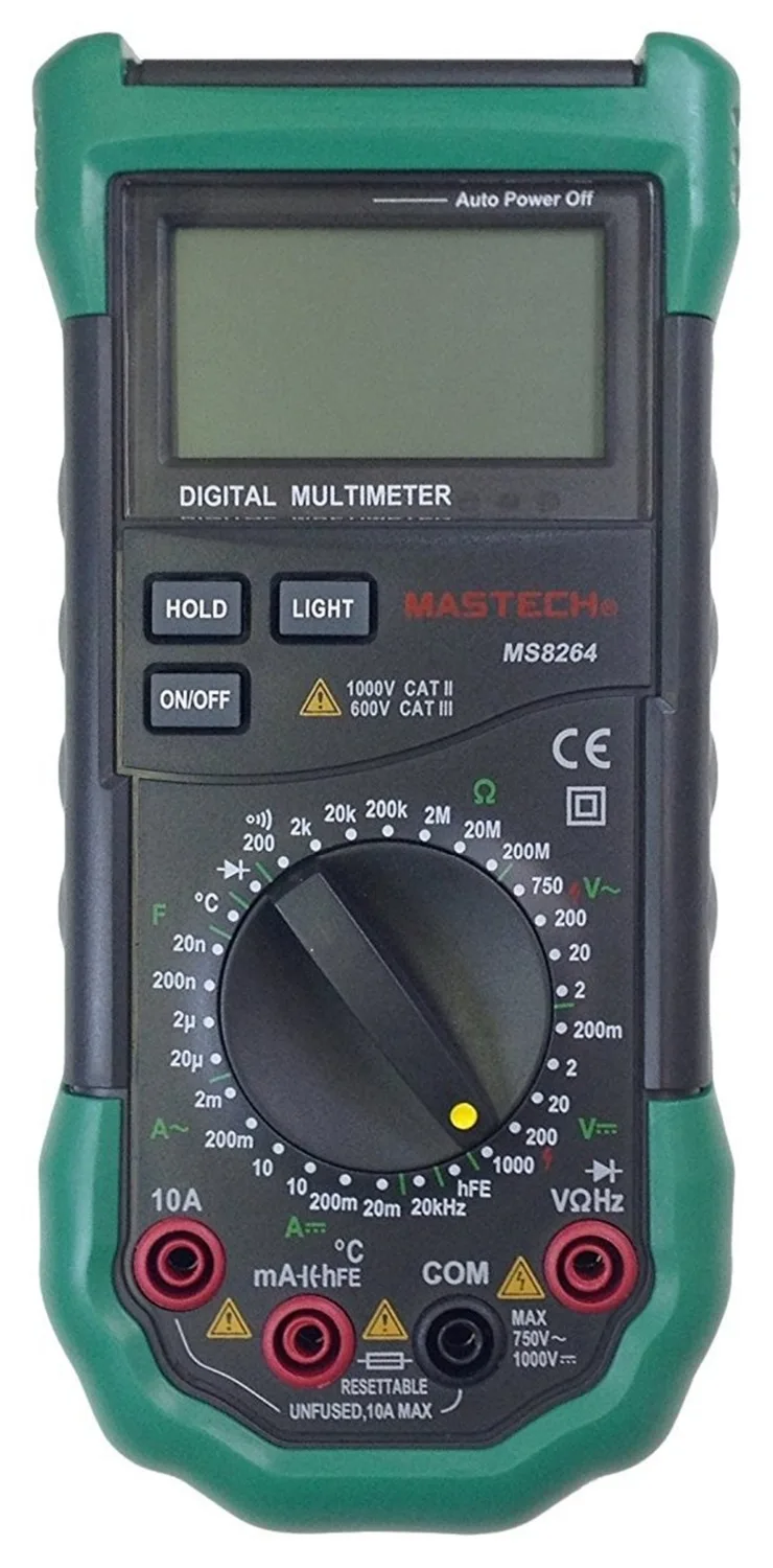 

MASTECH MS8264 2000 Counts Digital Multimeter w/ Temperature Capacitance & Frequency Test