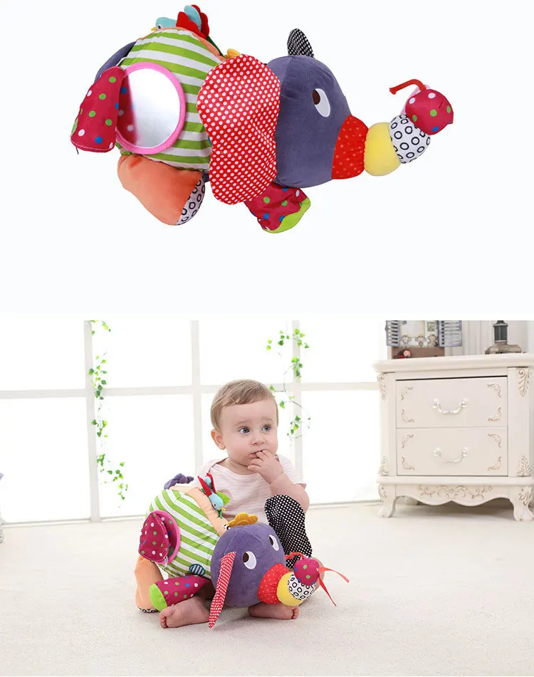 Развивающие игрушки для ребенка 0-12 месяцев мультфильм плюшевый слон детские погремушки детские игрушки Brinquedos