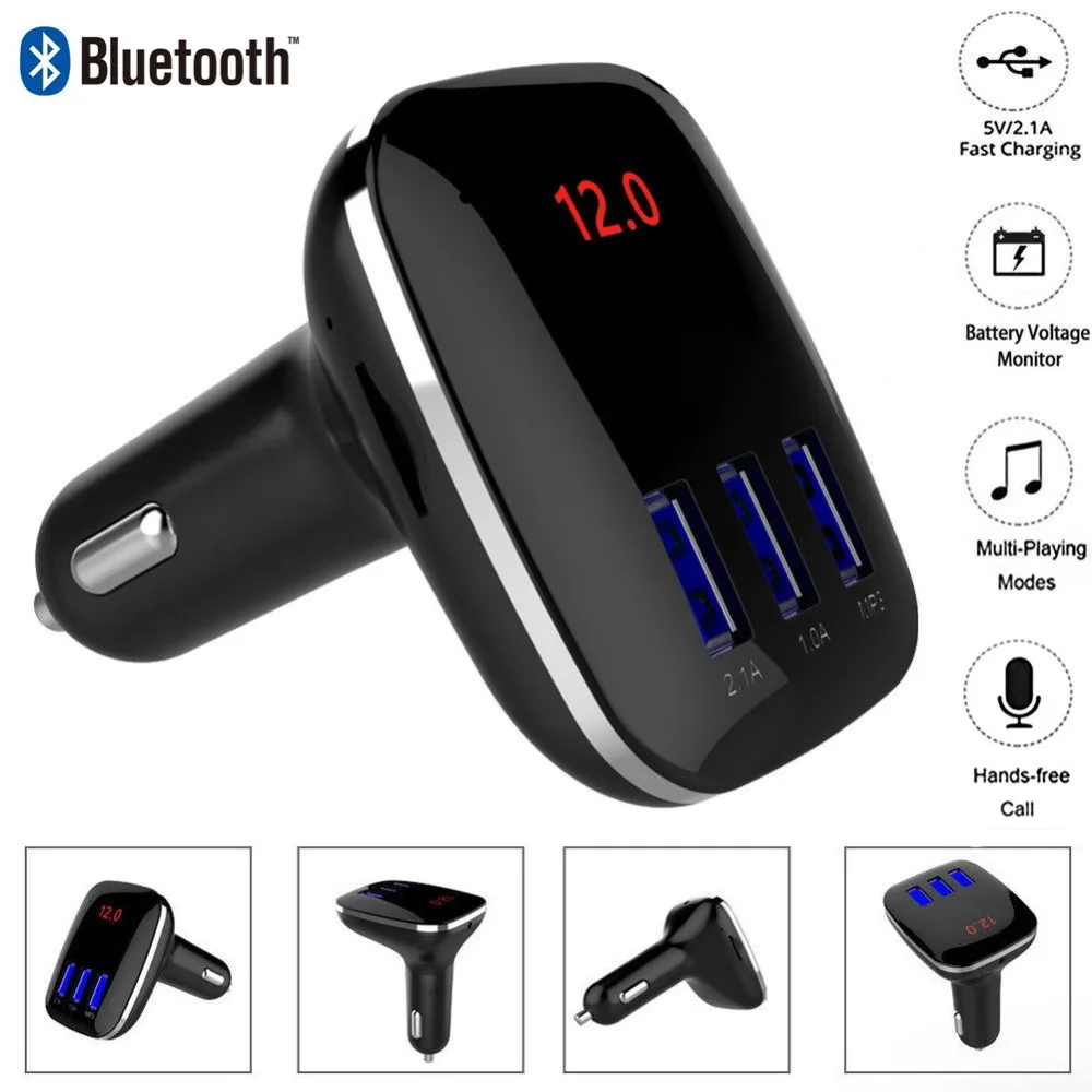 Lonleap громкой связи fm передатчик авто Bluetooth Car Kit MP3 AUX плеер Беспроводной автомобиль