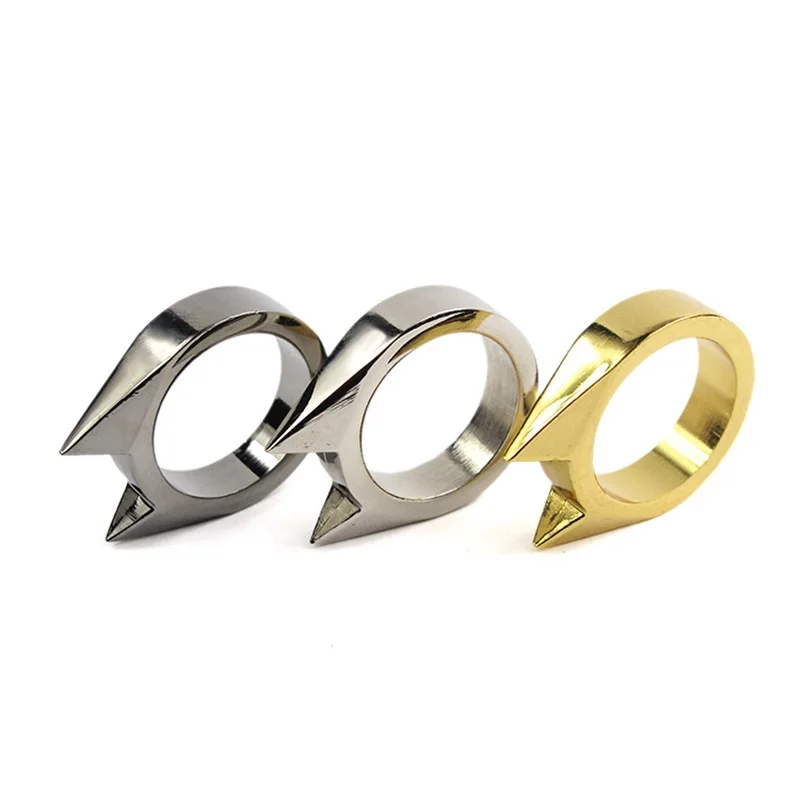 

1PCs Multi-function Stainless Steel Self-defense Rings for Women Cat Ear Design Knuckle Ring