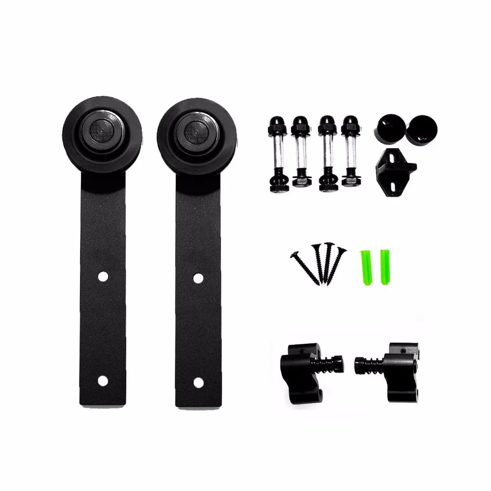 LWZH Sliding Barn Door Hardware Component I Shaped Roller Sliding font b Closet b font Door