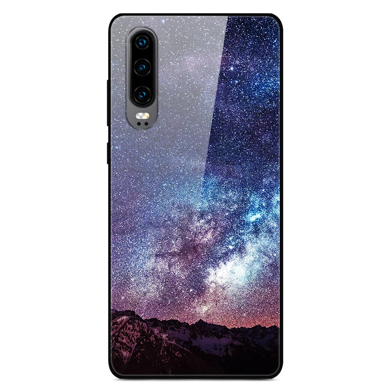 Чехол H для huawei P30, жесткий стеклянный чехол для телефона huawei P30 Pro P30Pro, Мягкий бампер, закаленное P 30, пространство для Huawe P30